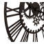 Horloge murale décorative en métal noir-19708006
