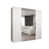 white matt + handles: cashmere