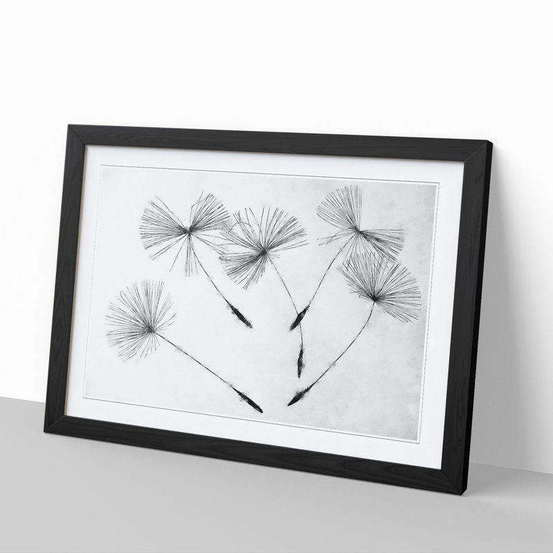 Dandelion Seeds Vol.2 - Framed Print, 36cm H x 48cm W x 2cm D, Black Framed