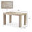 Chalonda Pine Solid Wood Dining Table-207847201-207847204