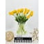 Tulipes artificielles Real Touch dans un vase en verre -1915121161