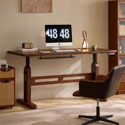Walnut Rectangular Solid Wood desk