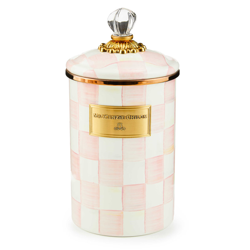 Rosy Check Kitchen Canisters & Storage Jars, 64