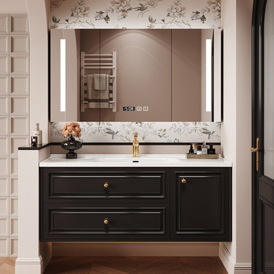 Armoire de salle de bain rétro de style français