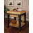 Behling Solid Butcher Block Kitchen Island with Baskets and Storage Shelf-521640768