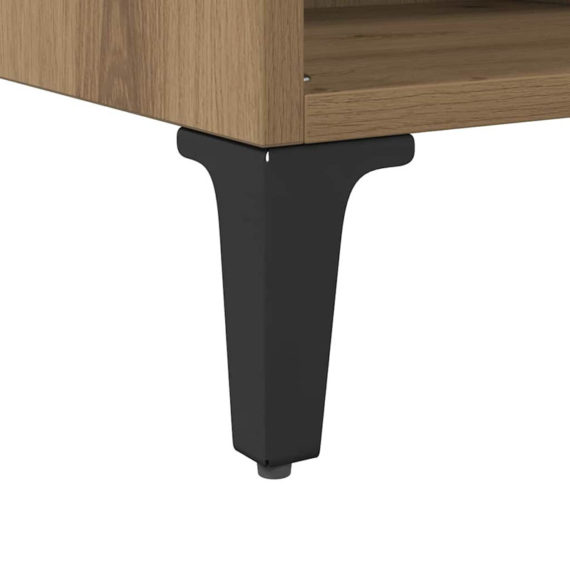 TV Cabinet 69.5 X 30 X 50 Cm Engineered Wood, Natural