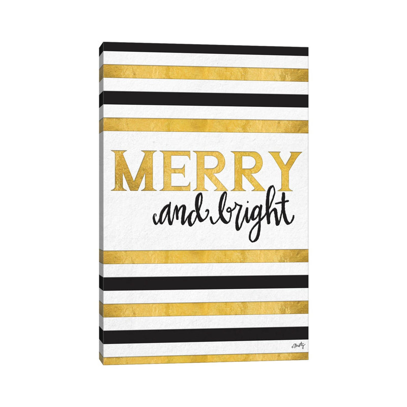Merry And Bright by Misty Michelle - Wrapped Canvas Gallery-Wrapped Canvas Giclée, 20.32 cm H x 30.48 cm W