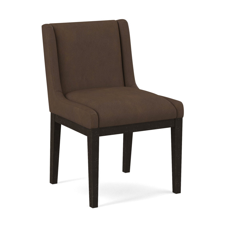 Upholstered Dining Chair, Pecan, Evolution Caribou