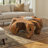 Bisbee Natural Round Wood Coffee Table, Brown