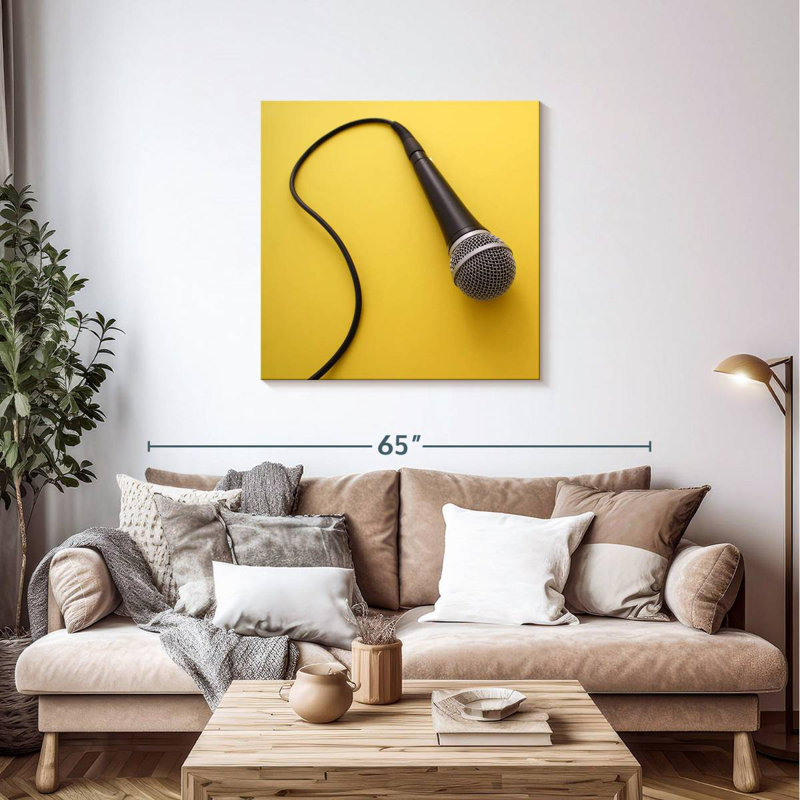 Microphone filaire Arney, H 36 po x l 36 po