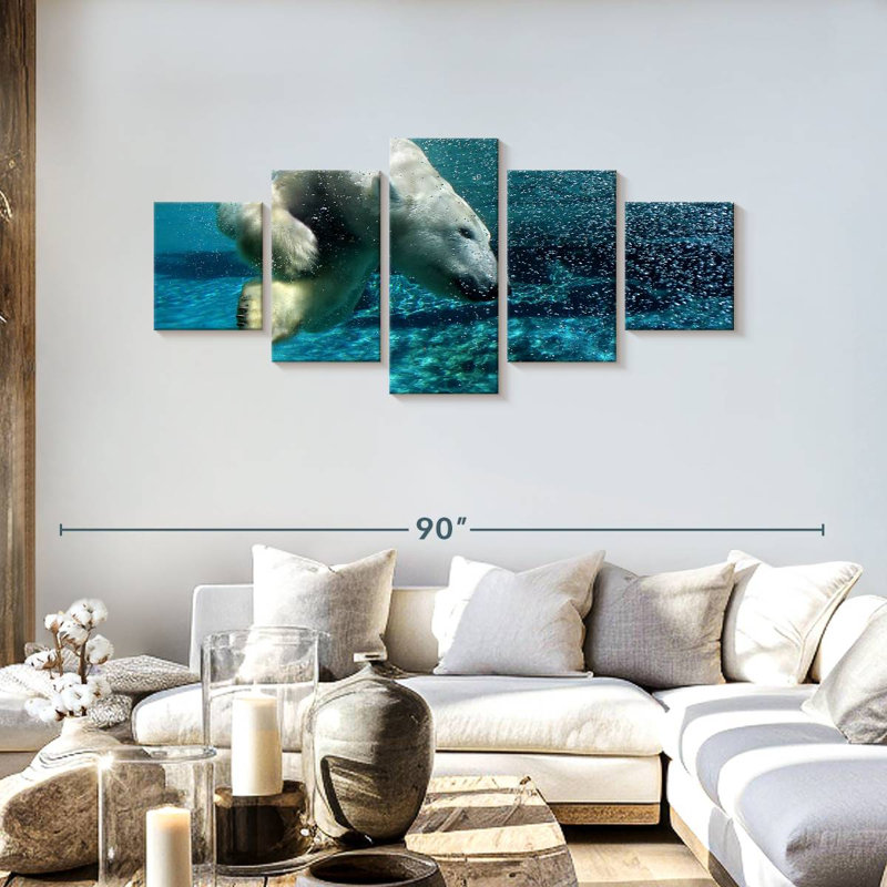 Diving Polar Bear