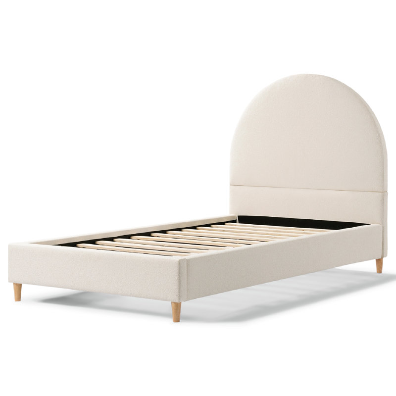 Subi Arched Boucle Bed Frame - Modern Comfort