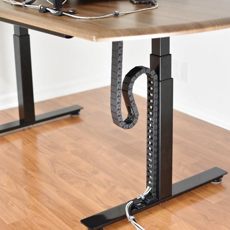 VIVO Vertebrae Cable Management Kit Height Adjustable Desk Quad