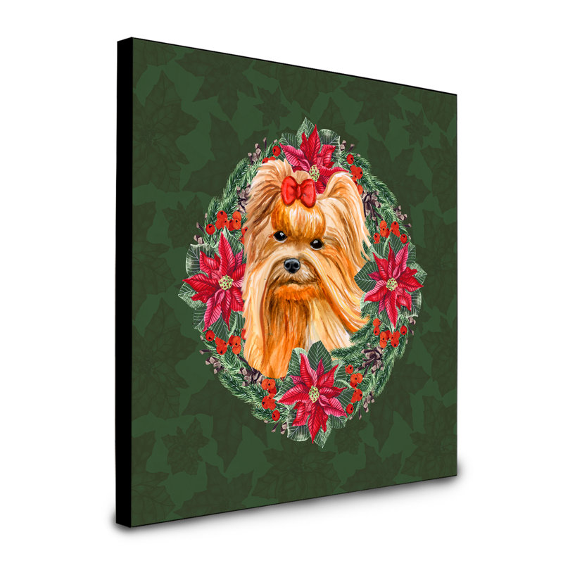 Fabrienne Animals Artwork Wall Panel, Yellow Yorkshire Terrier