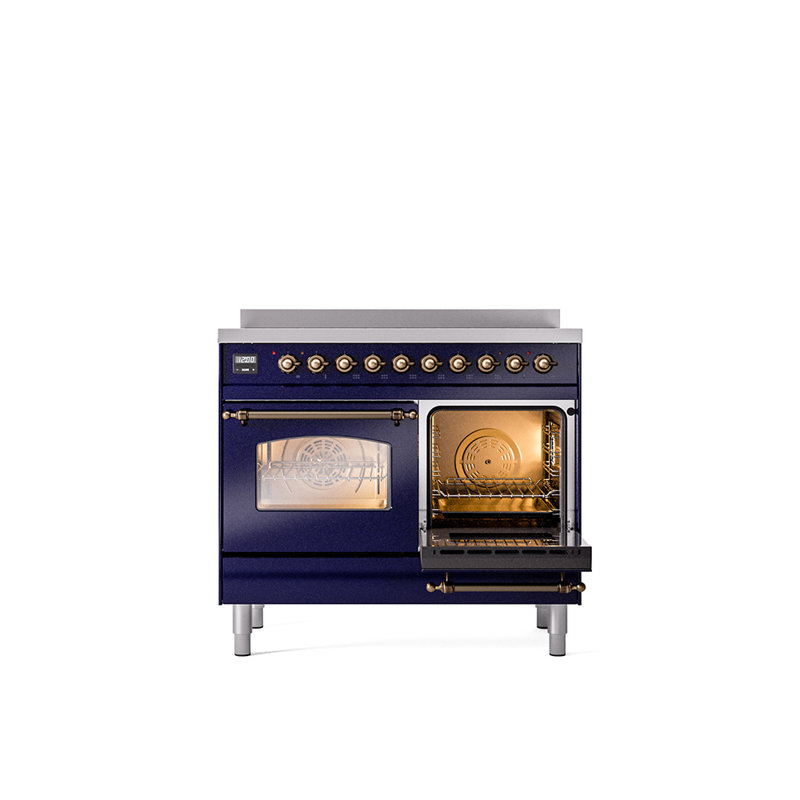 ILVE Nostalgie II 40 in Induction Range, Midnight Blue/Bronze