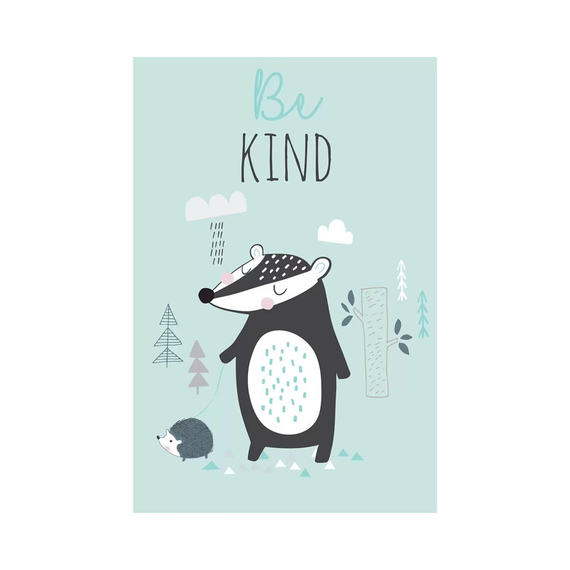 Baby Woodland Friends II by Angela Nikeas - Wrapped Canvas Print, 30.48cm H x 20.32cm W