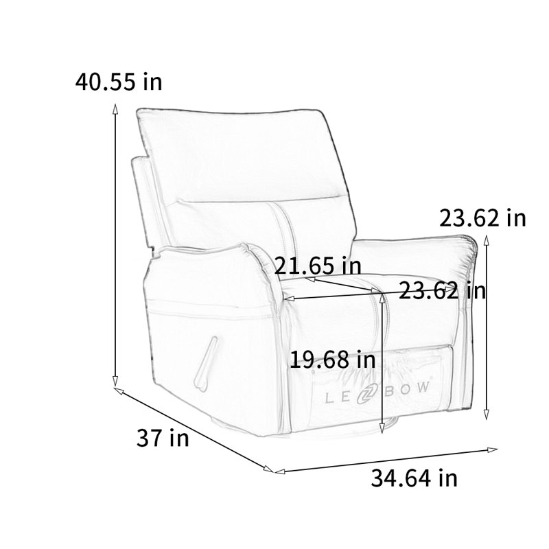 Une chaise longue confortable et stable, Brun