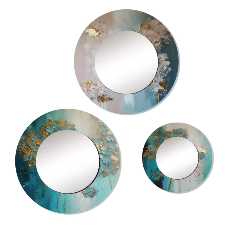Ellouise Metal Round Mirror