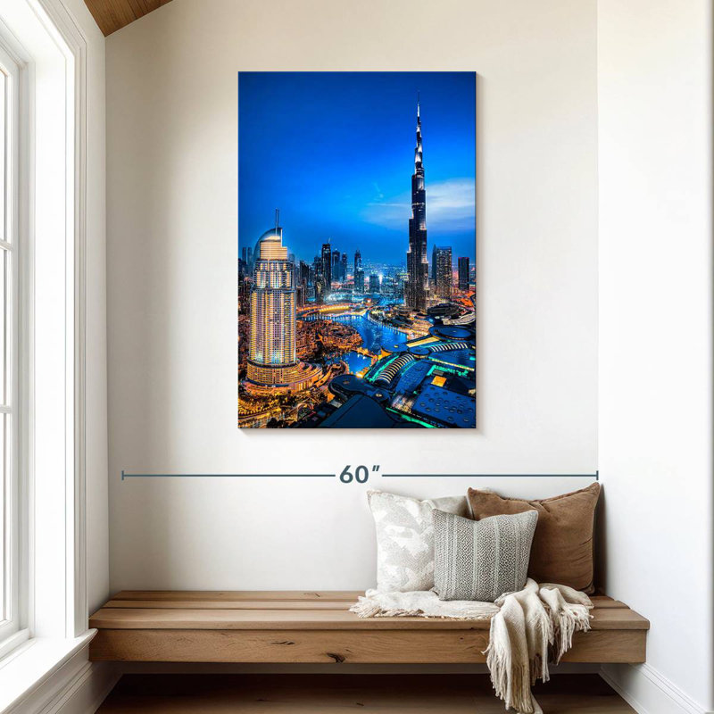 Lumières du centre-ville de Aime, H 45 po x l 30 po