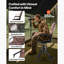 Fauteuil de chasse pivotant à 360 °, siège de chaise pliable, accoudoirs, pieds réglables