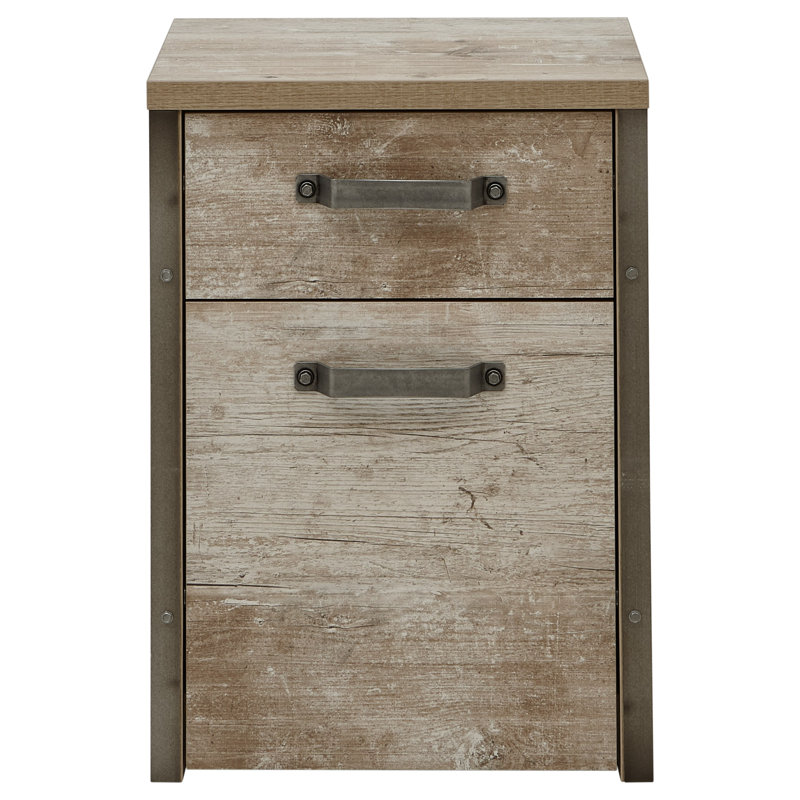 Coraline 42.7 cm W 2 -Drawer Filing Cabinet, Tan