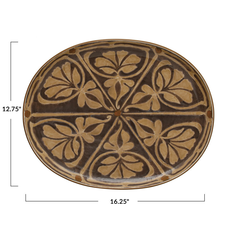Stoneware Decorative Plate 2