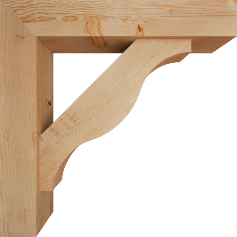 Support Funston Block avec support décalé, 36 po x 36 po, Sapin Douglas de l 7 1/2 (lisse)