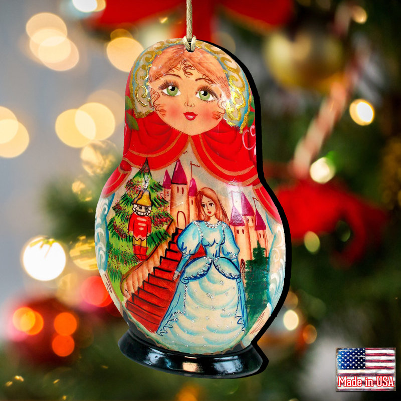 Tidaholm 5.5'' Wood Hanging Figurine Ornament