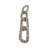 25X4" Pierced Metal 4-Chain Link Object-9789701