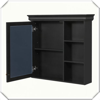 Armoire à pharmacie murale avec rangement pour miroir