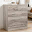 Commode haute 5 tiroirs Rustic Gray