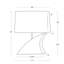 Fin Crystal Table Lamp