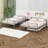 Aloah Full XL Over Queen Metal Bunk Bed with Trundle-2130522898