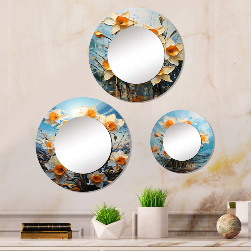 Devanae Metal Round Mirror