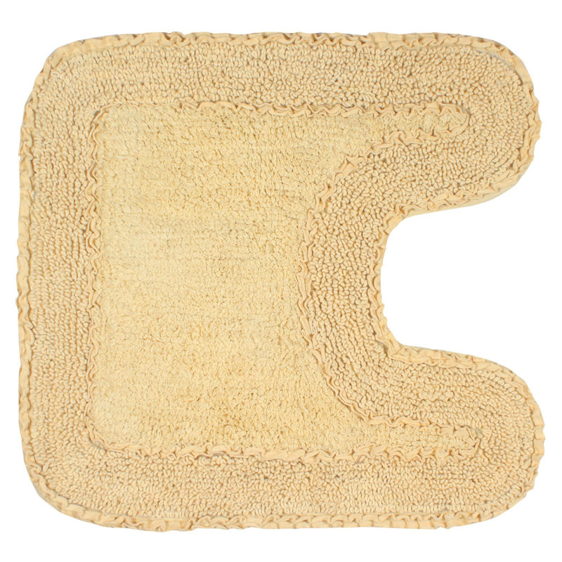 Aceyon 100% Cotton Contour Mat 20"x20", Yellow