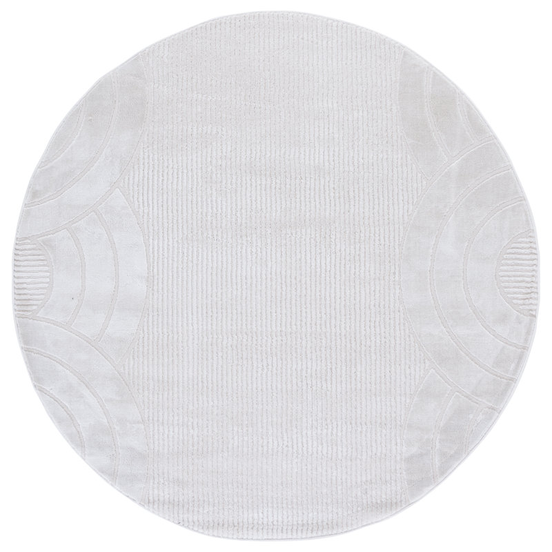 Gershwin 100 Performance Solid Color Rug, Round 6'3"