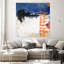 «Midnight Rise Ii», reproduction d'art sur toile géante 54 po x 54 po-59885022