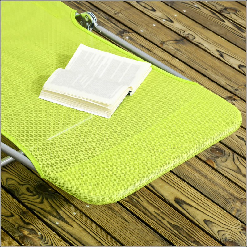 Chaises longues 2 pièces pliantes
