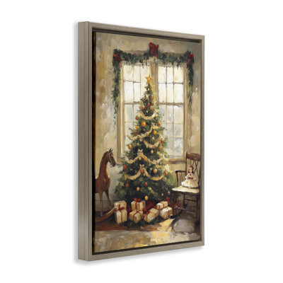 Cadre flottant de Noël pour fenêtre, design par Petal Prints Design