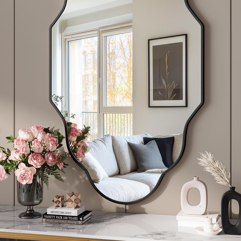 Aluminum Free Form Mirror, Black