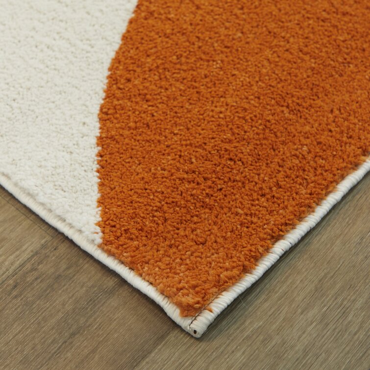 Robin Gray & Orange 1/4 Rug'd Chair Mat – Natural Rug Co