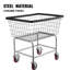 Chariot à linge autoportant en métal avec roulettes