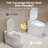 Smart Toilet with Full-Coverage Sensor Seat, Auto Open & Close Lid, Foam Shield, UV-C Self-Cleaning Bidet, Heated Seat & Warm Water Wash, Auto Flush, Night Light, 12" Rough-In