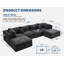 Canapés modulaires, canapé convertible avec repose-pieds-118193370