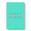 Happy Place Teal - Wrapped Canvas-61887298
