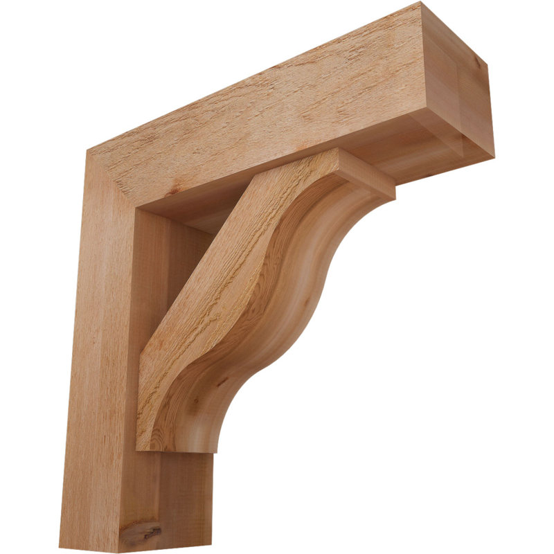 Support Funston Block avec support décalé, 28 po x 28 po, Cèdre rouge occidental de l 8 po (scié brut)