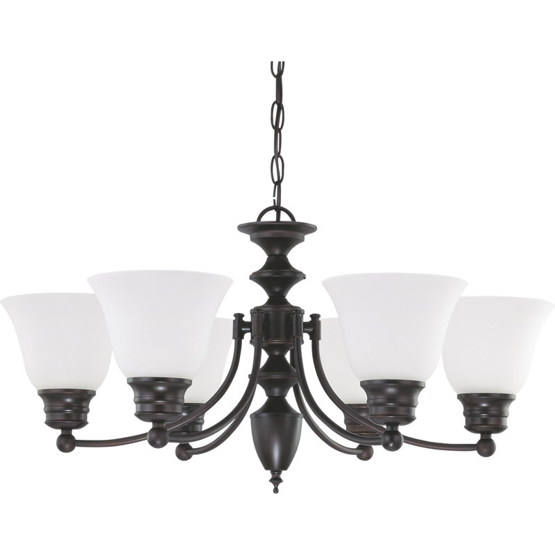 Lustre classique / traditionnel à 6 lumières Charmaine, Non