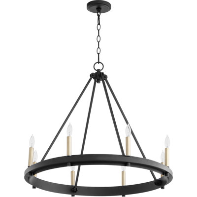 Maddie-Leigh 8 - Light Dimmable Wagon Wheel Chandelier