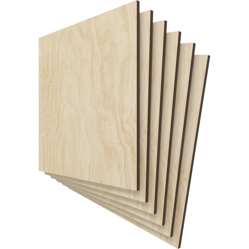 Planches en bois, Bouleau, H 11,75 po x l 11,75 po x P 0,25 po