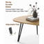 Table basse Elton de 39,3 po avec 3 pieds en fer massif pour le salon et le bureau Elton-1867117971